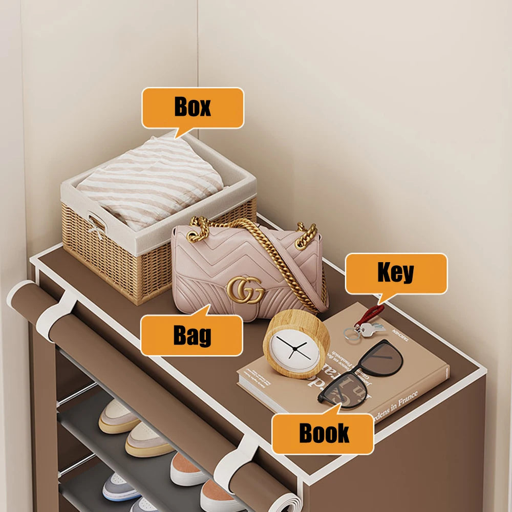Armoire à chaussures en tissu anti-poussière - Aéraly