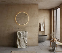 ATLAS - Vasque totem en pierre brute