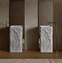 AXIS - Vasque totem en pierre architecturale