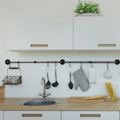 Barre de suspension vêtements mur industrielle - Une solution stylée d'organisation du linge