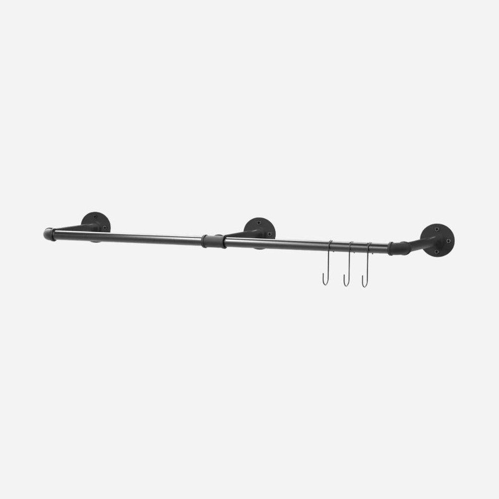 Barre de suspension vêtements mur industrielle - Une solution stylée d'organisation du - Aéraly