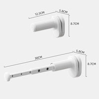 Barre séchoir linge extensible - pliable et portable - Aéraly