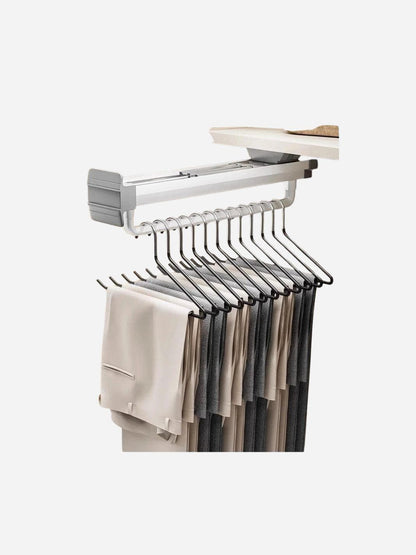 Barre suspension télescopique pour pantalon escamotable armoire