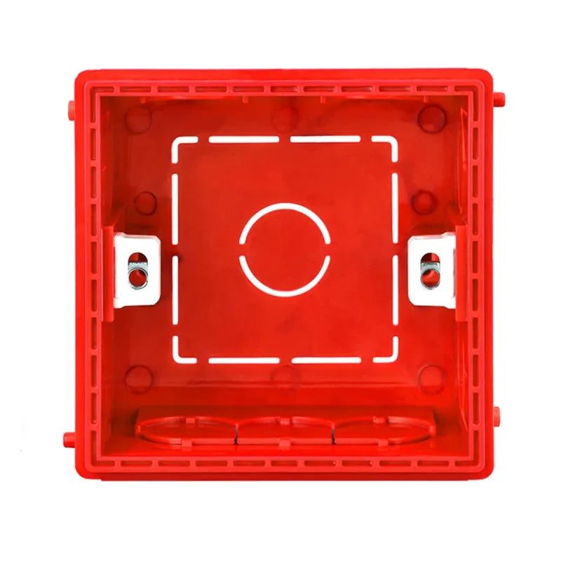 Boîtier d'Encastrement Type 86 à Clipser — Blanc, Rouge ou Bleu