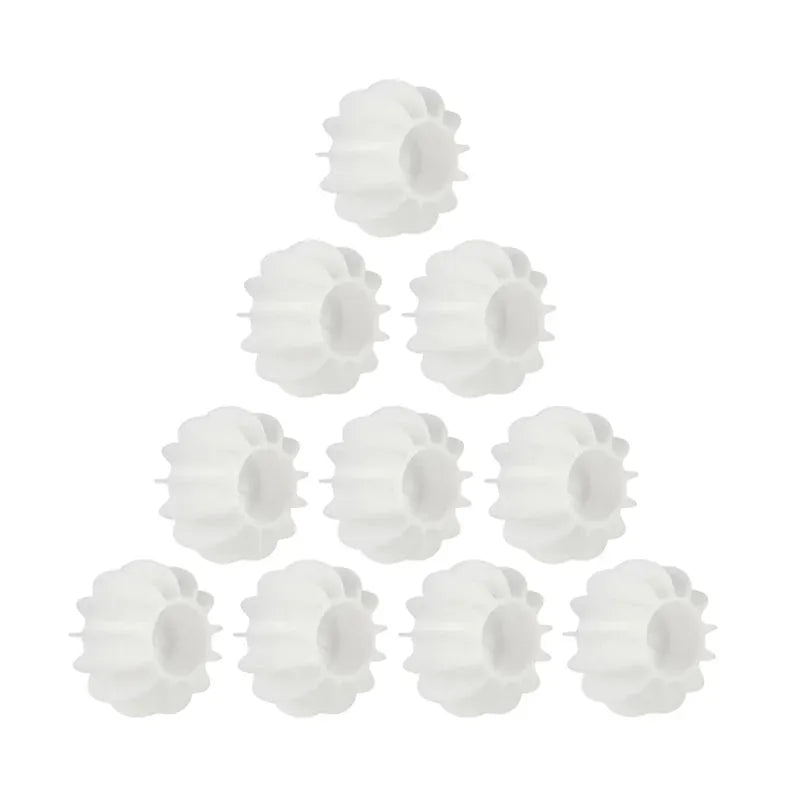 Boule Attrape Poils Lave-Linge en Silicone Réutilisable 10 Blanc