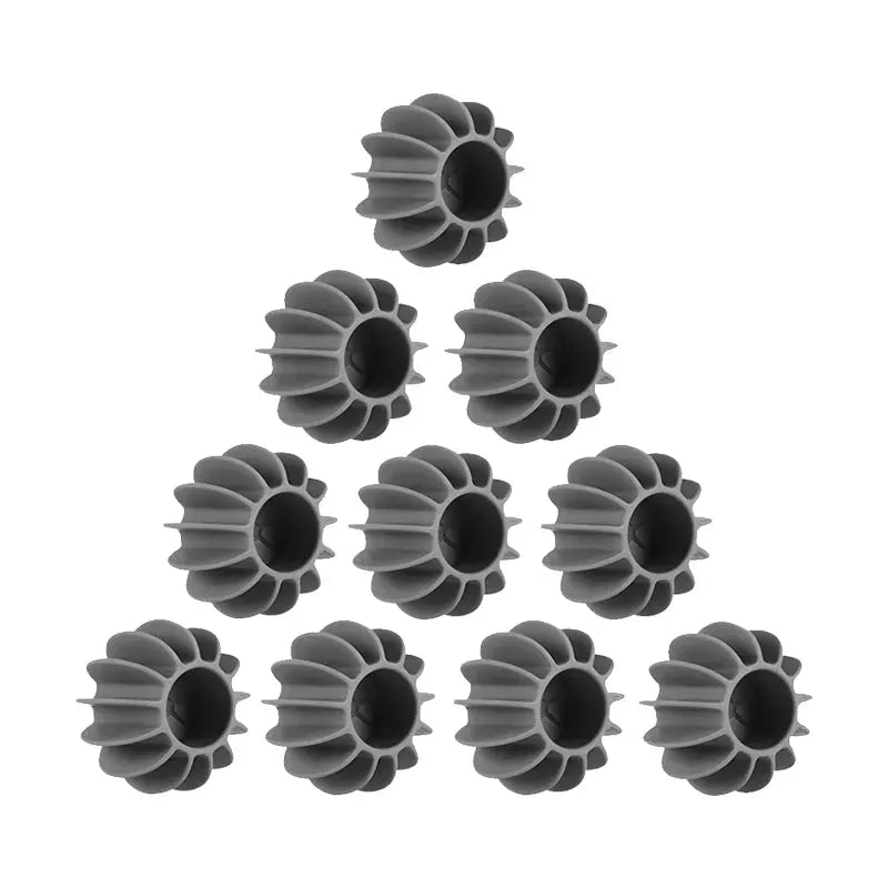 Boule Attrape Poils Lave-Linge en Silicone Réutilisable 10 Gris