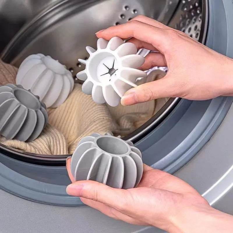 Boule Attrape Poils Lave-Linge en Silicone Réutilisable