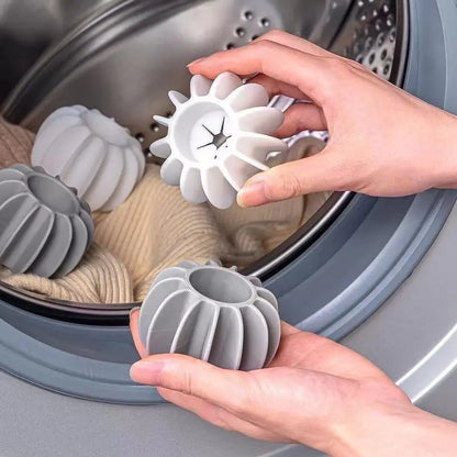 Boule Attrape Poils Lave-Linge en Silicone Réutilisable