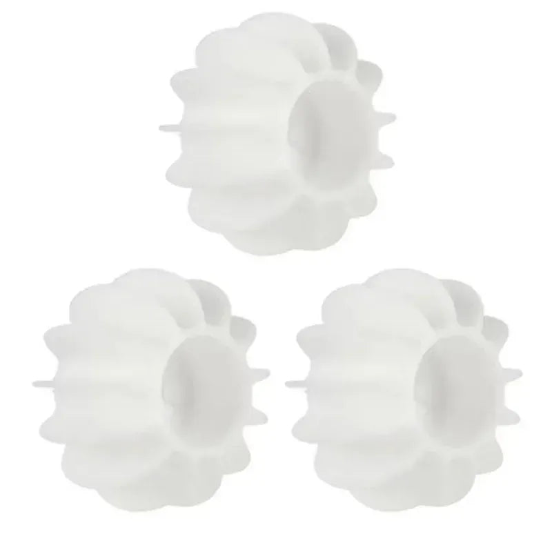 Boule Attrape Poils Lave-Linge en Silicone Réutilisable 3 Blanc