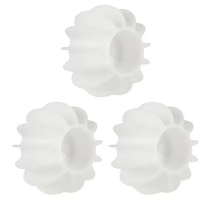Boule Attrape Poils Lave-Linge en Silicone Réutilisable 3 Blanc