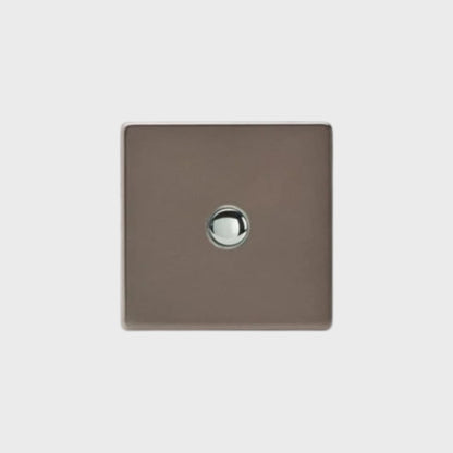 bouton poussoir simple bronze