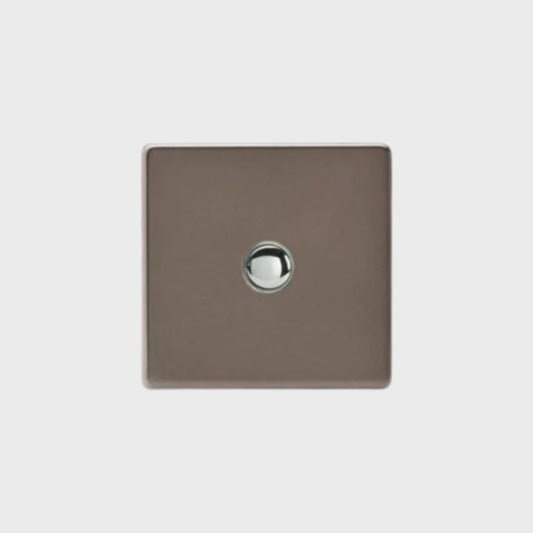 bouton poussoir simple bronze