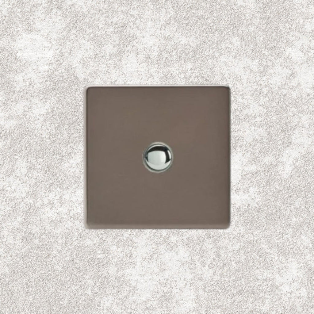 bouton poussoir simple bronze