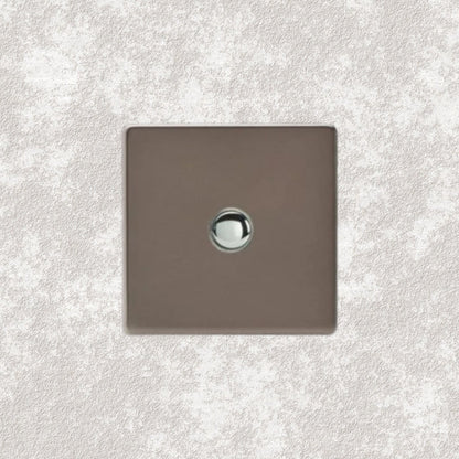 bouton poussoir simple bronze