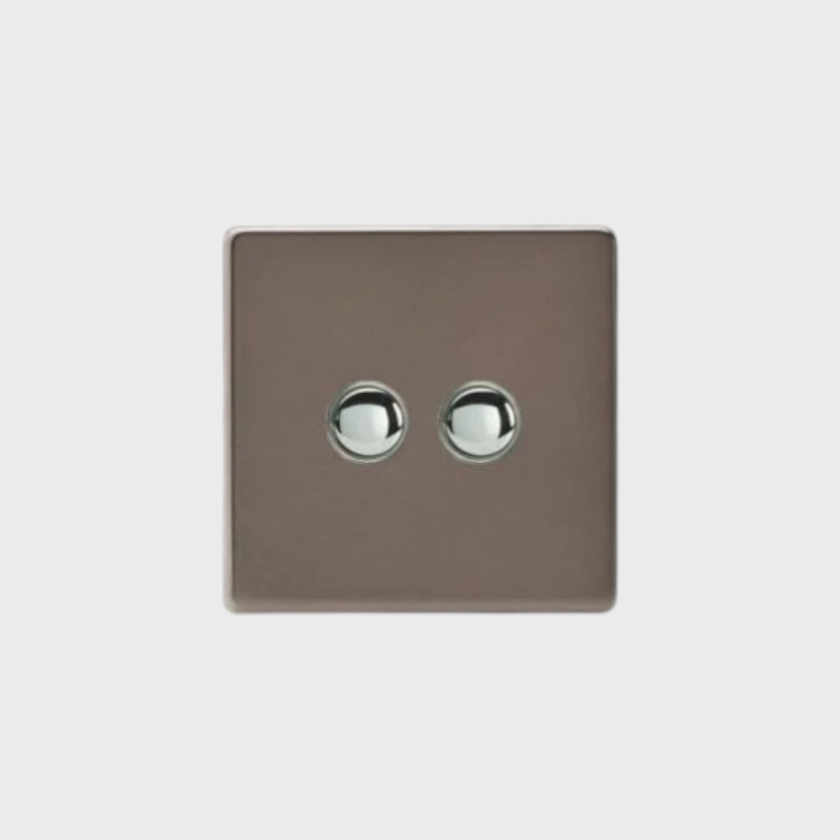 bouton poussoir double bronze