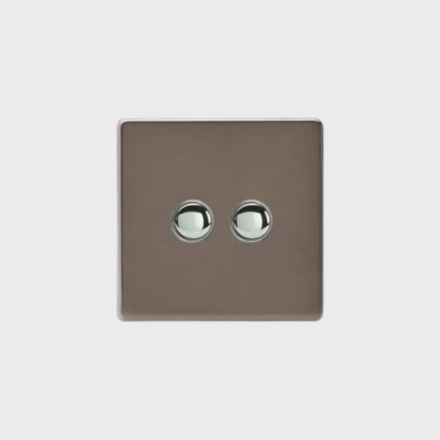 bouton poussoir double bronze
