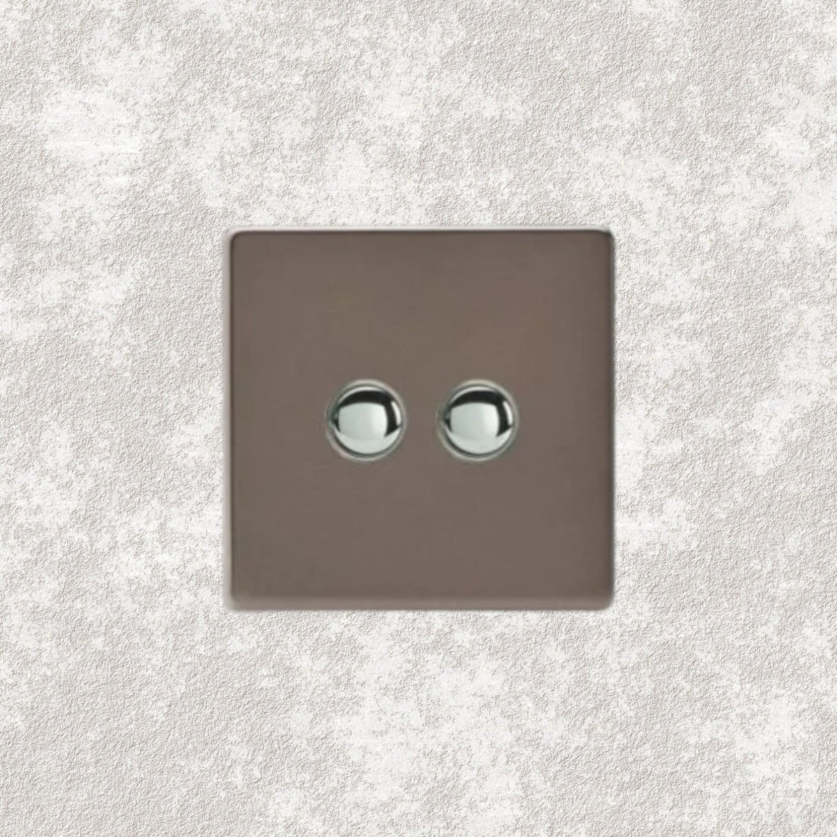 bouton poussoir double bronze