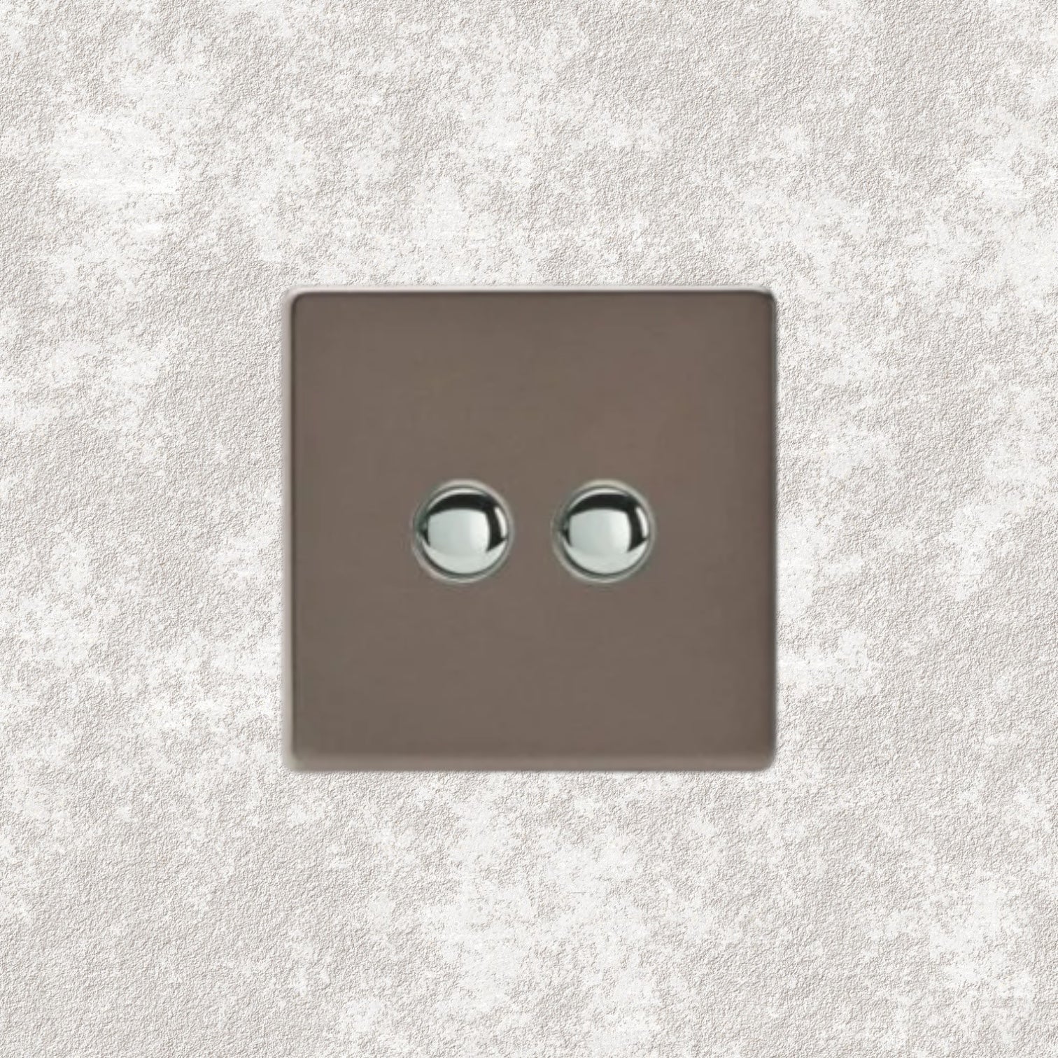 bouton poussoir double bronze