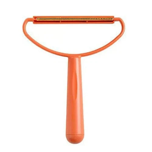 Brosse anti-poils double face – Élimine les poils et peluches sur vêtements et tissus Orange