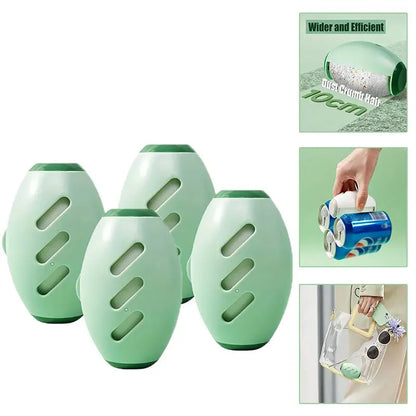 Rouleau Anti-Poil - Pour un linge impeccable en un geste ! Vert - 4 PCS