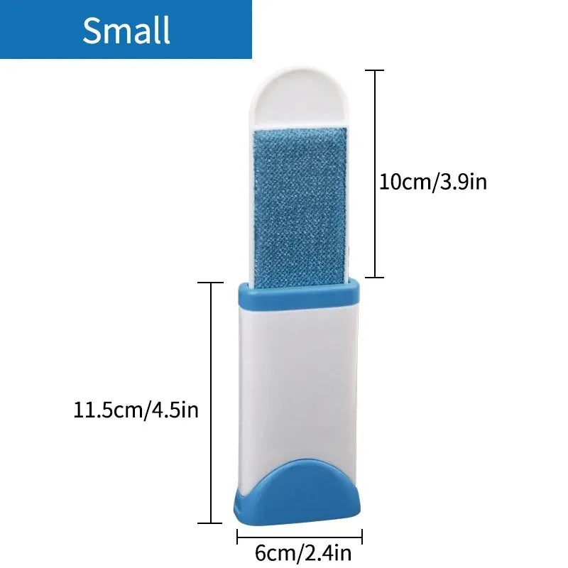 Brosse pour textile - Incontournable pour un entretien impeccable de vos vêtements S Bleu + Support