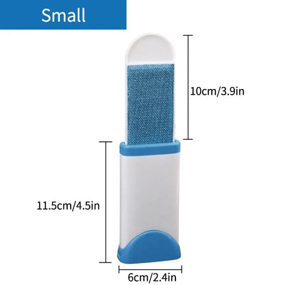 Brosse pour textile - Incontournable pour un entretien impeccable de vos vêtements S Bleu + Support