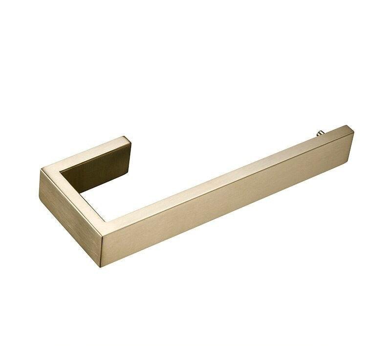 Accessoires de salle de bain faits main or brossé