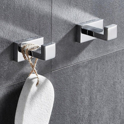 Patère Artisanale, Or Satiné ou Chrome
