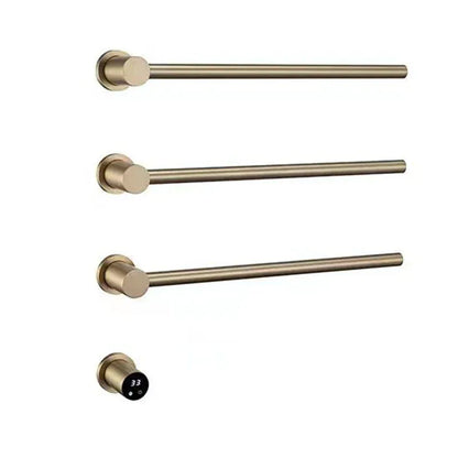 Chauffe serviettes salle de bain minuterie wifi 220V / Brossé Or-3 Bar