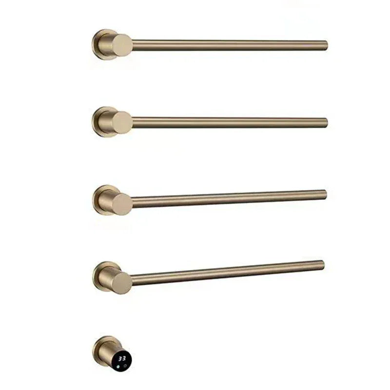 Chauffe serviettes salle de bain minuterie wifi 220V / Brossé Or-4 Bar