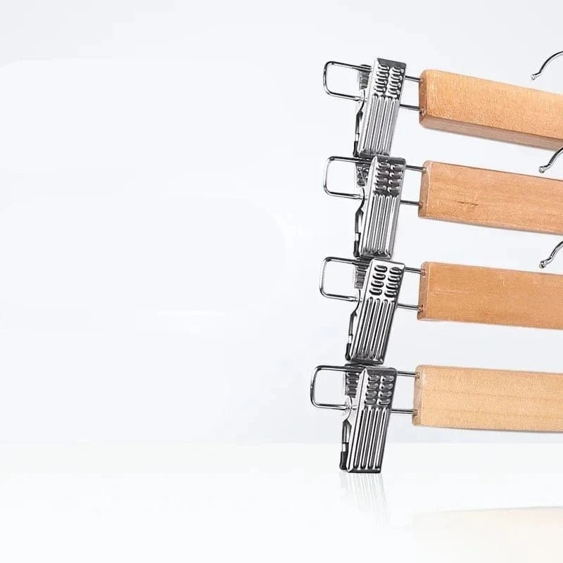 Cintre à Pantalon en Bois - Antidérapant & Pivotant