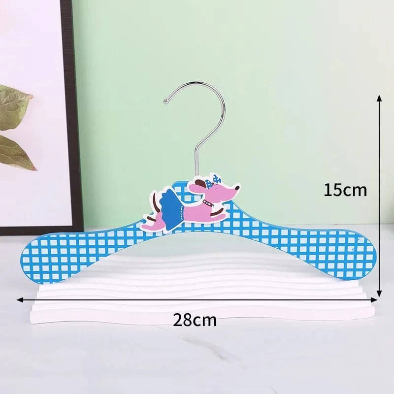 Cintre bébé en bois décoratifs animaux - Lot de 6 - Aeraly