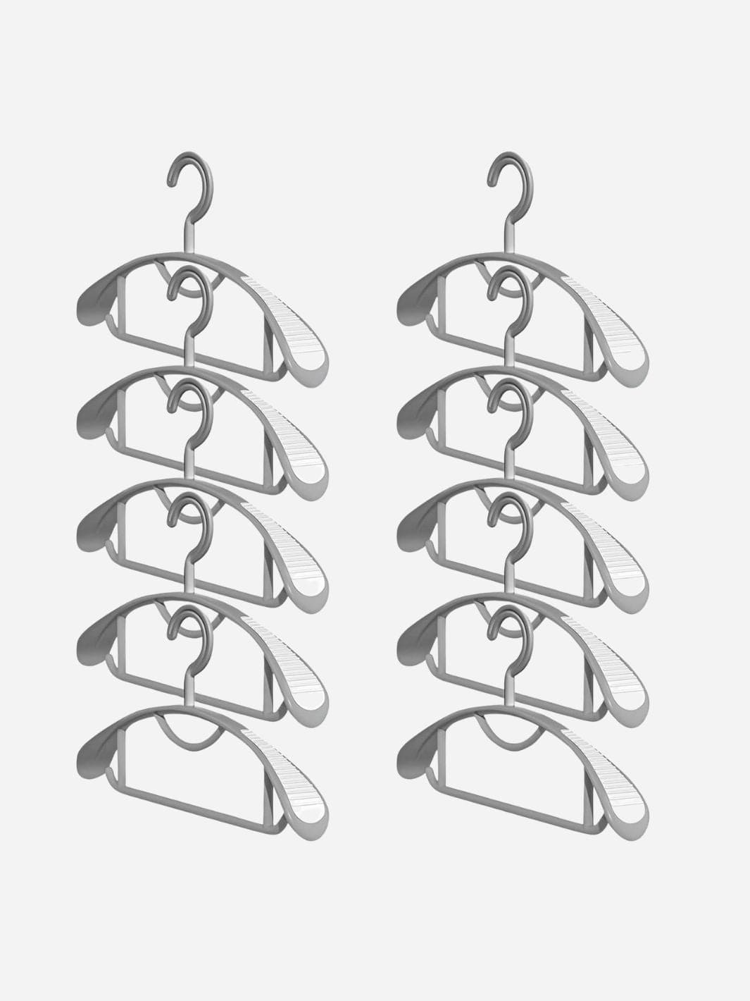 Cintre blanc en plastique – épaules antidérapantes