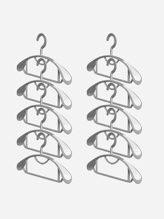 Cintre blanc en plastique – épaules antidérapantes