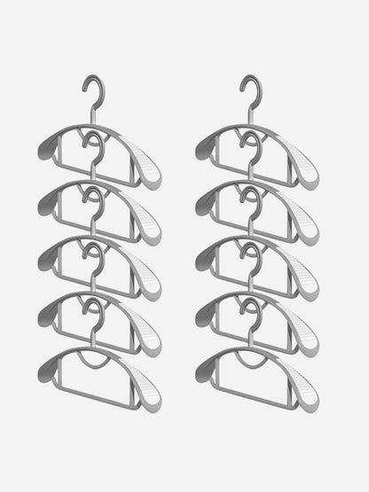 Cintre blanc en plastique – épaules antidérapantes