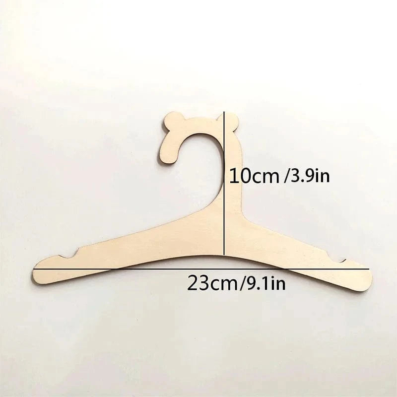 Cintre Bois Enfant – Lot de 10 Pièce Bois - 10PCS