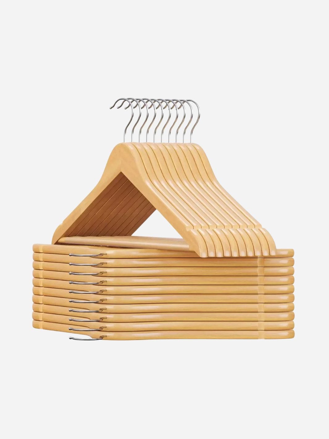 Cintre en bois massif pour costumes – Antidérapant et robuste