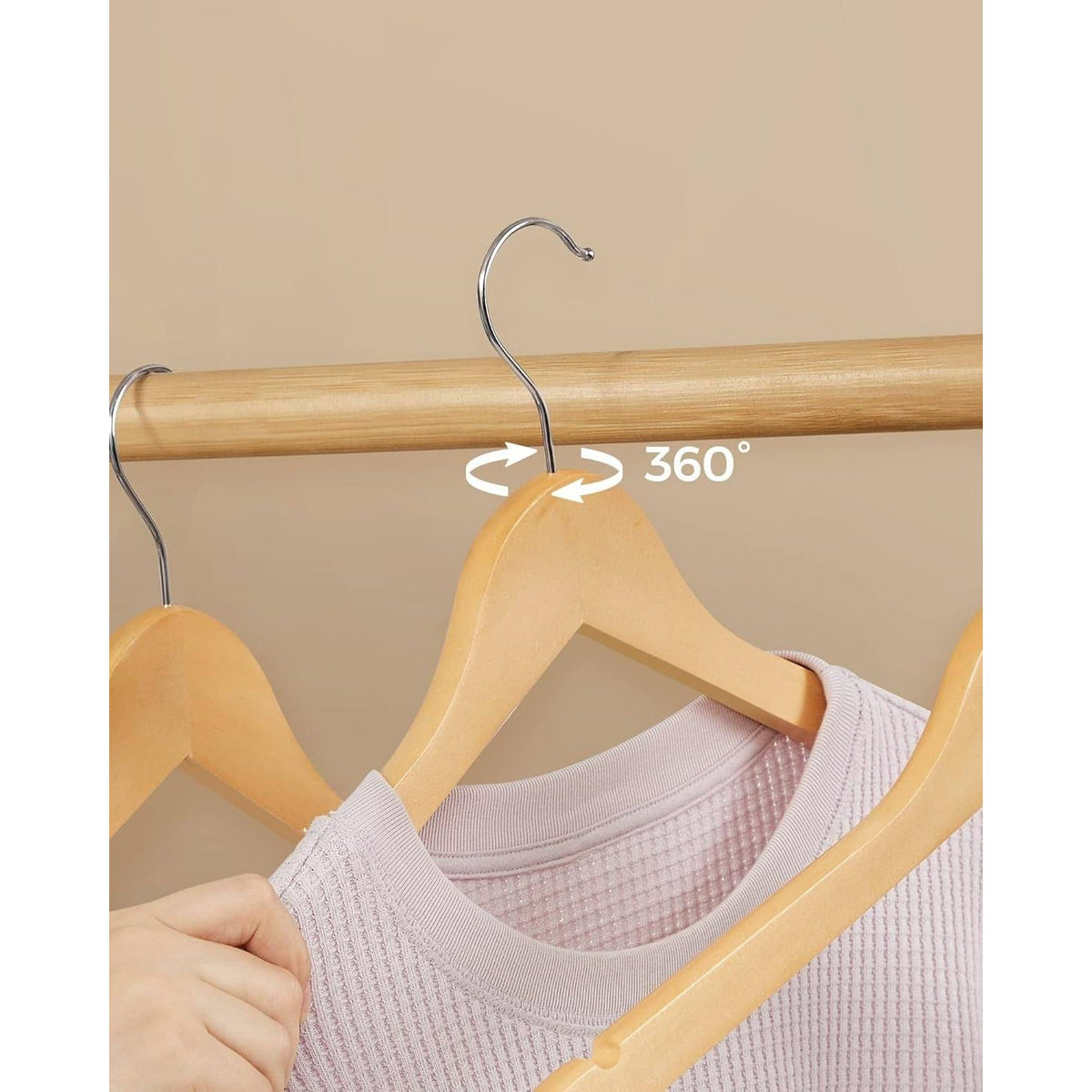 Cintre en bois rouge pour costume – Élégant et antidérapant Aeraly