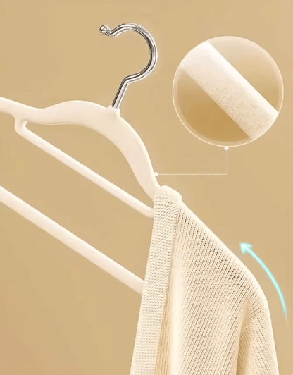 Cintre en velours antidérapant – Lot de 10