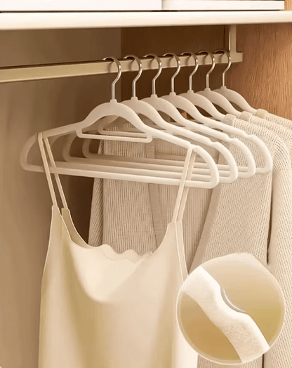 Cintre en velours antidérapant – Lot de 10