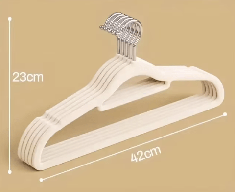 Cintre en velours antidérapant – Lot de 10