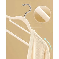 Cintre en velours antidérapant - lot de 10 gain de place - Aeraly
