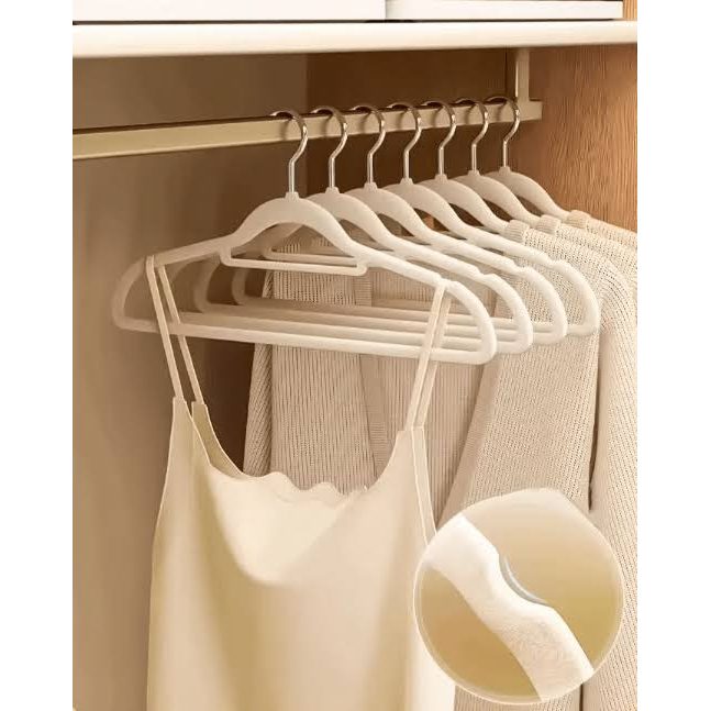 Cintre en velours antidérapant - lot de 10 gain de place - Aeraly