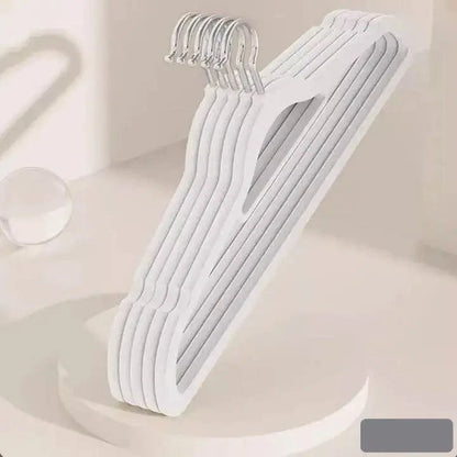 Cintre en velours antidérapant – Lot de 10 Blanc