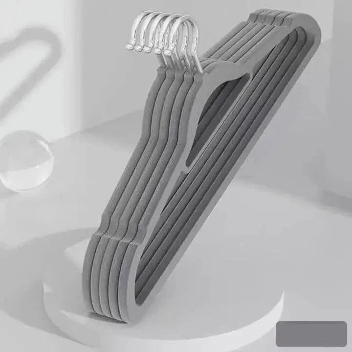 Cintre en velours antidérapant – Lot de 10 Gris