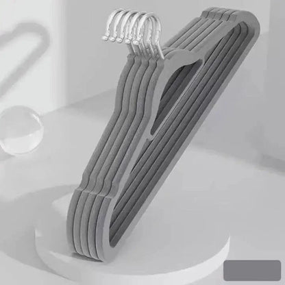 Cintre en velours antidérapant – Lot de 10 Gris