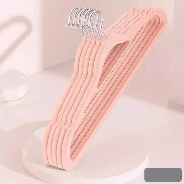 Cintre en velours antidérapant – Lot de 10 Rose