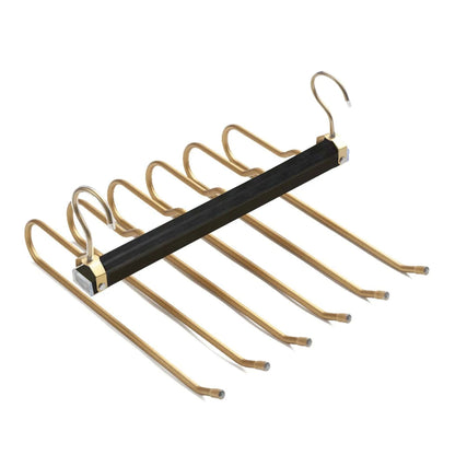MOD 6 in 1 Magic Pants Hanger,Multi-function Storage Holder for Home Travel,Multi Layer Aluminium Pants Rack with 360 Rotatable Hook As shown 1PCS / CHINA