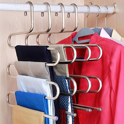 Cintre multiple pantalon - 5 niveaux gain de place - Aeraly