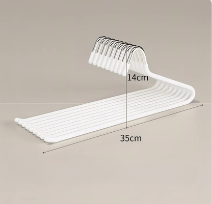 Cintre pantalon gain de place – Lot de 10 inox antidérapants